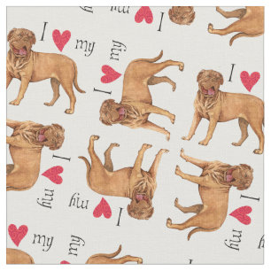 Ik hou van mijn Dogue de Bordeaux Stof
