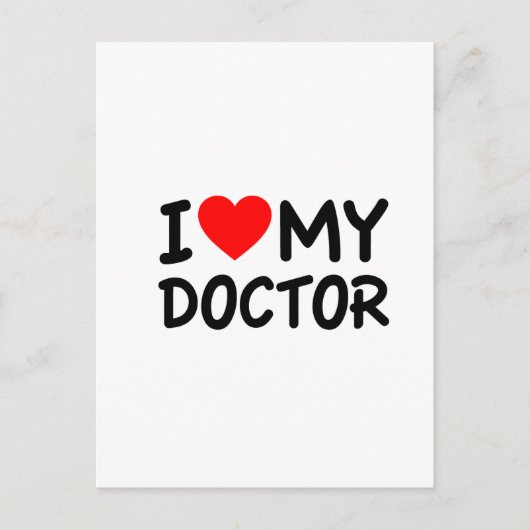 Ik hou van mijn dokter briefkaart (Voorkant)
