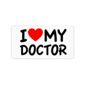 Ik hou van mijn dokter etiket (Voorkant)