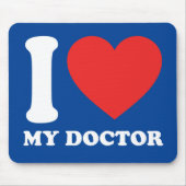Ik hou van mijn dokter muismat (Voorkant)