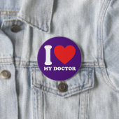 Ik hou van mijn dokter ronde button 7,6 cm (In situ)