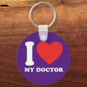 Ik hou van mijn dokter sleutelhanger (Voorkant)