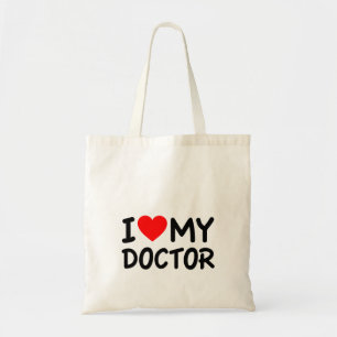 Ik hou van mijn dokter tote bag