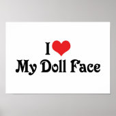 Ik hou van mijn Doll Face Poster (Voorkant)