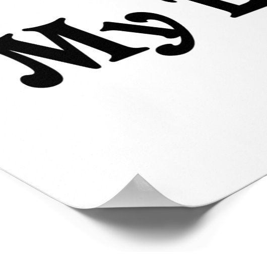 Ik hou van mijn Doll Face Poster (Hoek)