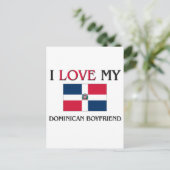 Ik hou van mijn Dominicaanse Boyvriend Briefkaart (Staand voorkant)