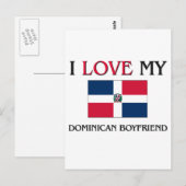 Ik hou van mijn Dominicaanse Boyvriend Briefkaart (Voorkant / Achterkant)