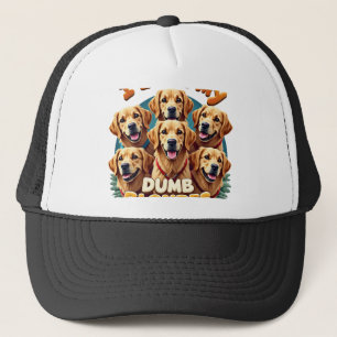 Ik hou van mijn domme blonde Golden Retrievers vin Trucker Pet