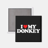Ik hou van mijn DONKEY Magneet (Voorkant / Achterkant)
