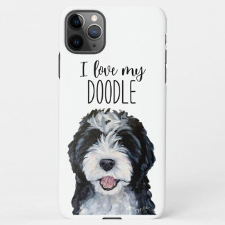 Ik hou van mijn Doodle iPhone Case 11Pro Max Hoesje