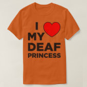Ik hou van mijn doofprinses t-shirt (Design voorkant)