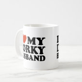 Ik hou van mijn Dorky Husband Koffiemok (Voorkant links)
