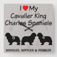 Ik hou van mijn drie Cavalier King Charles Spaniel