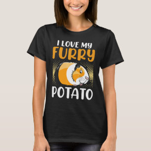 Ik hou van mijn drijfmest-aardappel-cavia-varken t-shirt