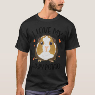 Ik hou van mijn drijfmest, aardappelparelhoenders t-shirt