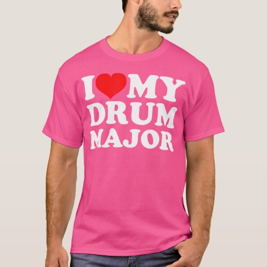 Ik hou van mijn Drum Major T-shirt (Voorkant)