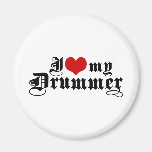 Ik hou van mijn drummer magneet (Voorkant)