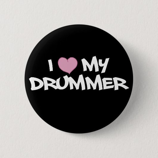 Ik hou van mijn drummer ronde button 5,7 cm (Voorkant)