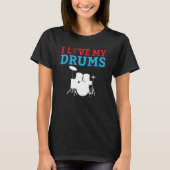 Ik hou van mijn drummer t-shirt (Voorkant)