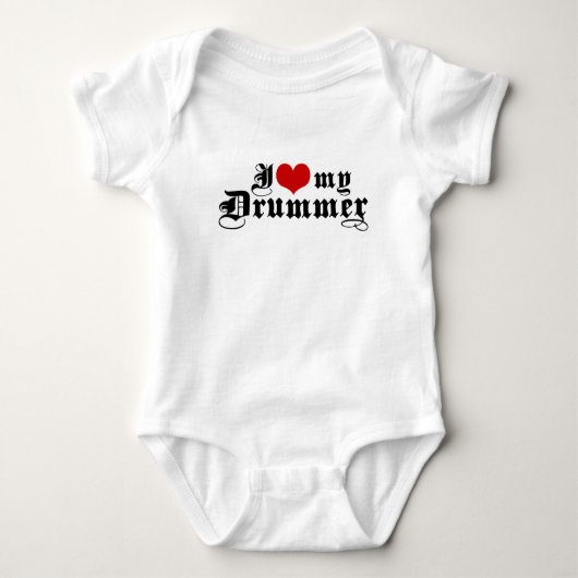 Ik hou van mijn drummer t-shirt (Voorkant)