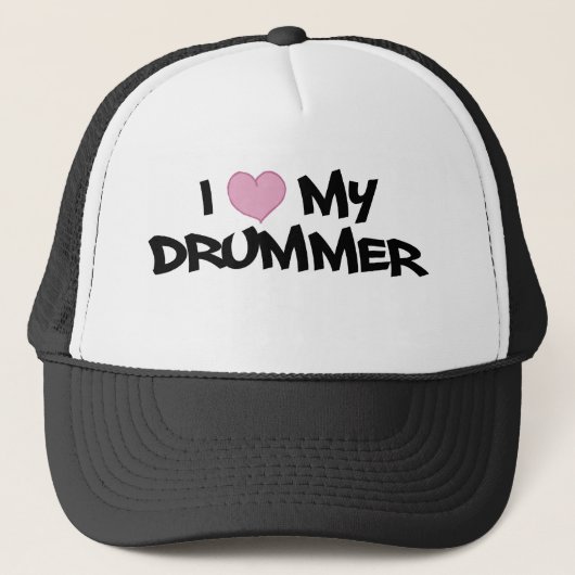 Ik hou van mijn drummer trucker pet (Voorkant)