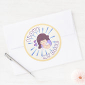 "Ik hou van mijn duif" papieren Stickers (Envelop)