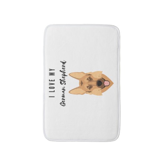 Ik hou van mijn Duitse herder Badmat (Voorkant Verticaal)