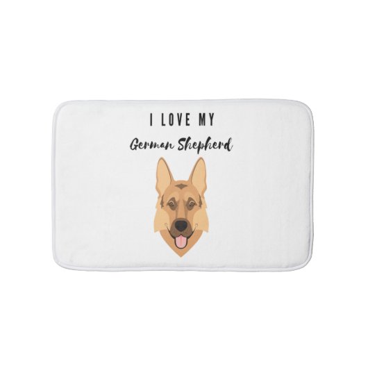 Ik hou van mijn Duitse herder Badmat (Voorkant)