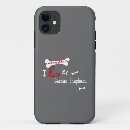 Ik hou van mijn Duitse herder Case-Mate iPhone Case (Achterkant)