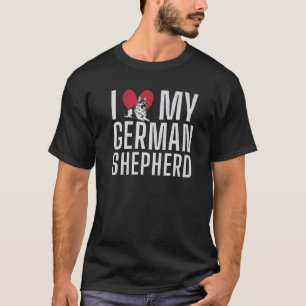 Ik hou van mijn Duitse herder-eigenaar T-shirt