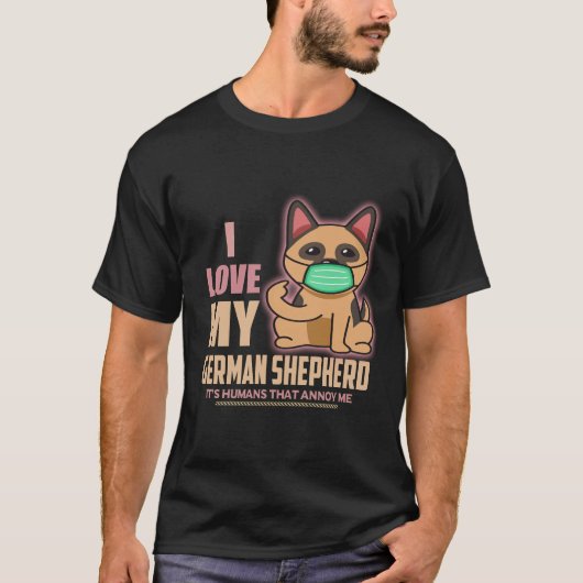 Ik hou van mijn Duitse herder. Het zijn de mensen T-shirt (Voorkant)