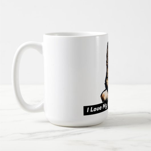 Ik hou van mijn Duitse herder Koffiemok (Links)