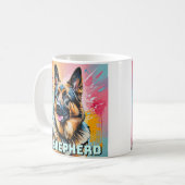 Ik hou van mijn Duitse herder Koffiemok (Voorkant links)