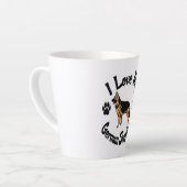 Ik hou van mijn Duitse herder Latte Mok (Linkerhoek)