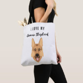 Ik hou van mijn Duitse herder Tote Bag (Dichtbij)