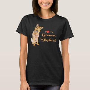 Ik hou van mijn Duitse herder, vooral voor GSD-eig T-shirt