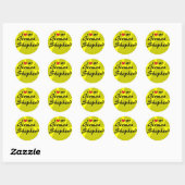 Ik hou van mijn Duitse herderdehandschrift Ronde Sticker (Vel)