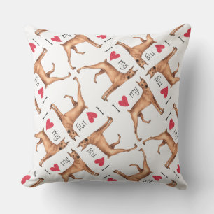 Ik hou van mijn Duitse Pinscher Buitenkussen