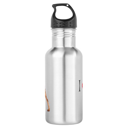 Ik hou van mijn Duitse Pinscher Waterfles (Achterkant)