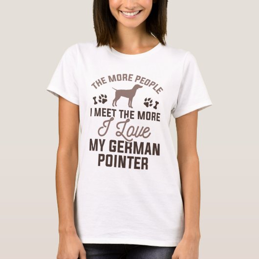 Ik hou van mijn Duitse Pointer T-shirt (Voorkant)