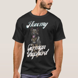 Ik hou van mijn Duitse schapenpremie T-shirt