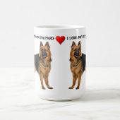 Ik hou van mijn Duitse Shepard Koffiemok (Center)