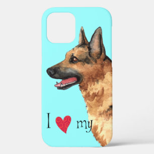 Ik hou van mijn Duitse Shepherd Case-Mate iPhone Case