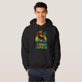 Ik hou van mijn Duitse Shepherd Dog Blue Brown Sun Hoodie (Voorkant volledig)