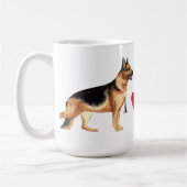 Ik hou van mijn Duitse Shepherd Koffiemok (Links)