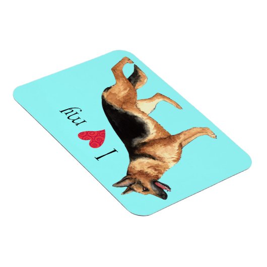 Ik hou van mijn Duitse Shepherd Magneet (Rechterzijde)