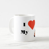 Ik hou van mijn Duitse Shepherd Mok (Voorkant links)