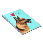 Ik hou van mijn Duitse Shepherd Notitieboek (Rechterzijde)