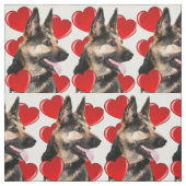 Ik hou van mijn Duitse Shepherd stof (Swatch)