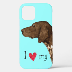 Ik hou van mijn Duitse Shorthaired Pointer Case-Mate iPhone Case